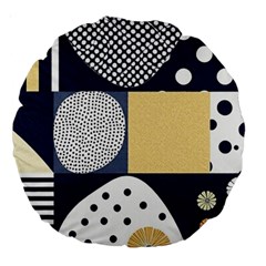 Geometric Design 10 Large 18  Premium Round Cushions