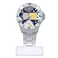 Geometric Design 10 Plastic Nurses Watch