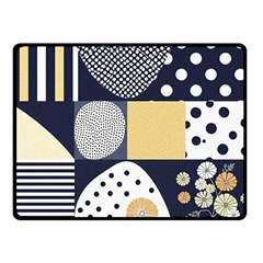 Geometric Design 10 Two Sides Fleece Blanket (small)