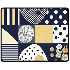 Geometric Design 10 Two Sides Fleece Blanket (medium)