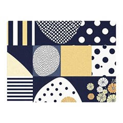 Geometric Design 10 Two Sides Premium Plush Fleece Blanket (mini)