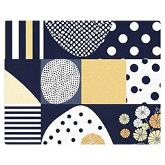 Geometric Design 10 Two Sides Premium Plush Fleece Blanket (teen Size)