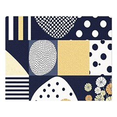 Geometric Design 10 Two Sides Premium Plush Fleece Blanket (large)