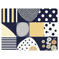 Geometric Design 10 Two Sides Premium Plush Fleece Blanket (baby Size)