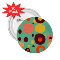 Geometric Design 11 2 25  Buttons (10 Pack) 