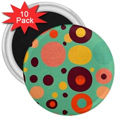 Geometric Design 11 3  Magnets (10 Pack) 