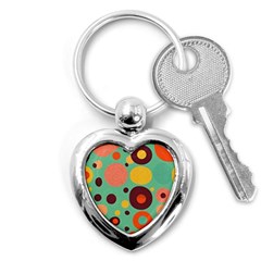 Geometric Design 11 Key Chain (heart)