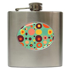 Geometric Design 11 Hip Flask (6 Oz)