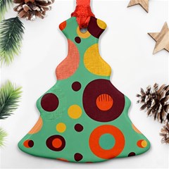 Geometric Design 11 Christmas Tree Ornament (two Sides)