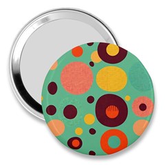 Geometric Design 11 3  Handbag Mirrors