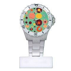 Geometric Design 11 Plastic Nurses Watch