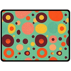 Geometric Design 11 Two Sides Fleece Blanket (large)