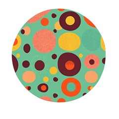 Geometric Design 11 Mini Round Pill Box (pack Of 5)