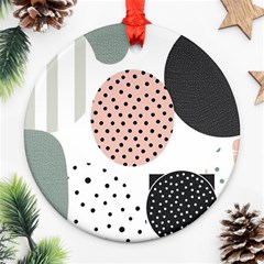 Geometric Design 12 Ornament (round)