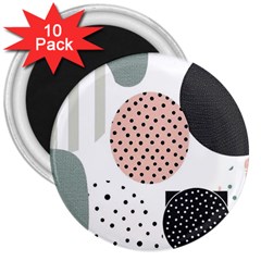 Geometric Design 12 3  Magnets (10 Pack) 