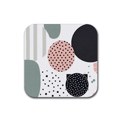 Geometric Design 12 Rubber Coaster (square)