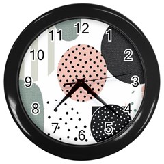 Geometric Design 12 Wall Clock (black)