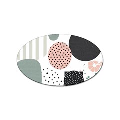 Geometric Design 12 Sticker Oval (10 Pack)