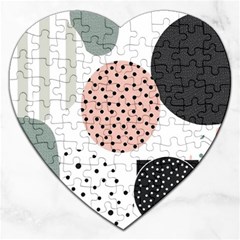 Geometric Design 12 Jigsaw Puzzle (heart) by myclothy