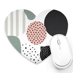 Geometric Design 12 Heart Mousepad