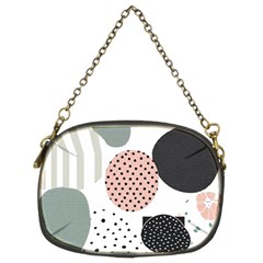 Geometric Design 12 Chain Purse (two Sides)