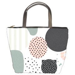 Geometric Design 12 Bucket Bag