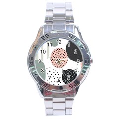 Geometric Design 12 Stainless Steel Analogue Watch by myclothy