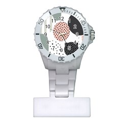 Geometric Design 12 Plastic Nurses Watch