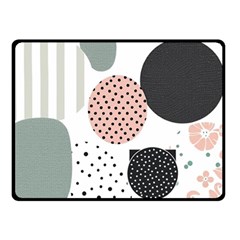 Geometric Design 12 Two Sides Fleece Blanket (small)