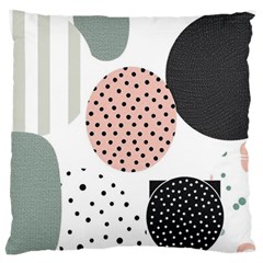 Geometric Design 12 Large Premium Plush Fleece Cushion Case (one Side)