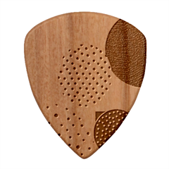 Geometric Design 12 Wood Guitar Pick (set Of 10)