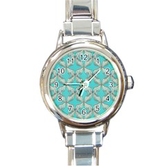 Geometric Design 13 Round Italian Charm Watch