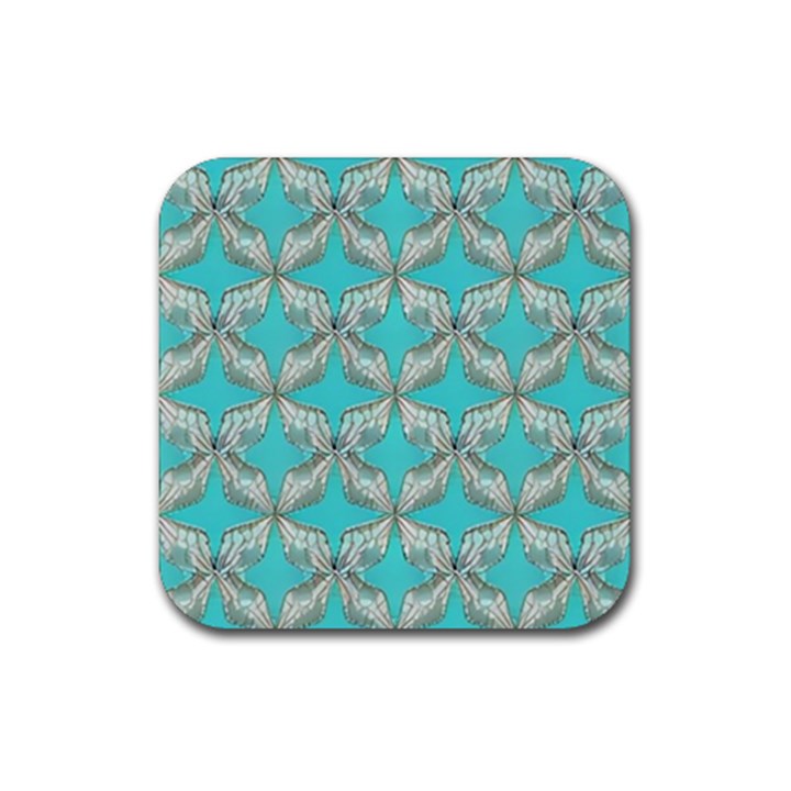 Geometric Design 13 Rubber Coaster (Square)