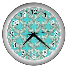 Geometric Design 13 Wall Clock (silver)