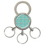 Geometric Design 13 3-Ring Key Chain Front