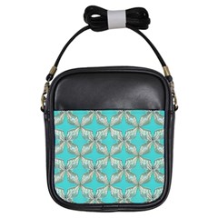 Geometric Design 13 Girls Sling Bag by myclothy