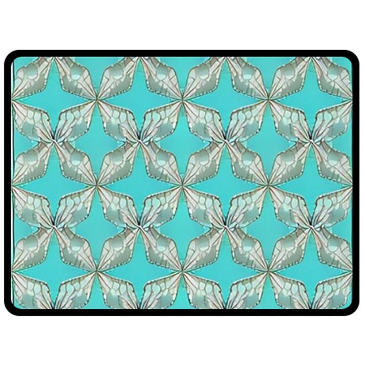 Geometric Design 13 Two Sides Fleece Blanket (Large)