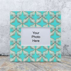 Geometric Design 13 White Box Photo Frame 4  X 6 