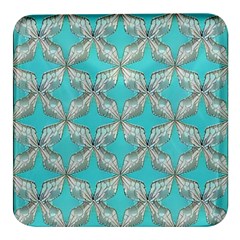 Geometric Design 13 Square Glass Fridge Magnet (4 Pack)