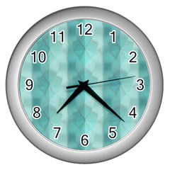 Geometric Design 14 Wall Clock (silver)