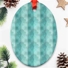 Geometric Design 14 Oval Ornament (two Sides)