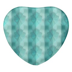 Geometric Design 14 Heart Glass Fridge Magnet (4 Pack)