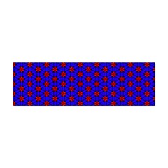 Blue Pattern Red Texture Sticker (bumper)