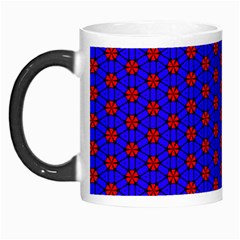 Blue Pattern Red Texture Morph Mug