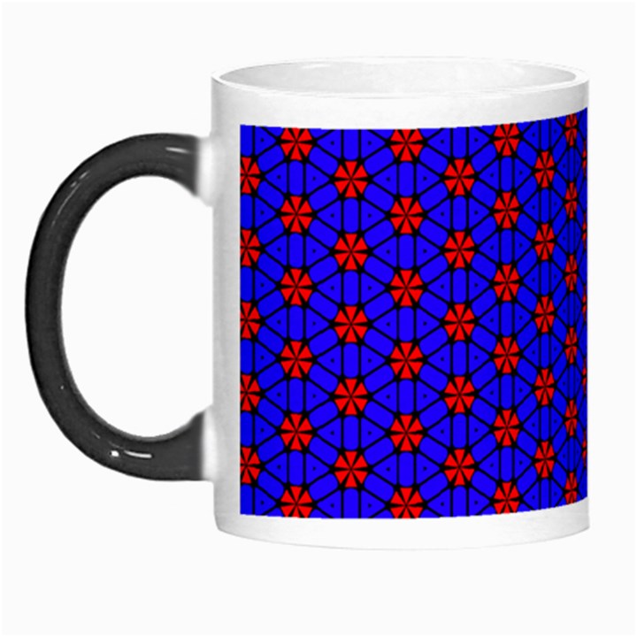 Blue Pattern Red Texture Morph Mug