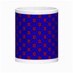 Blue Pattern Red Texture Morph Mug Center