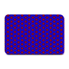 Blue Pattern Red Texture Plate Mats