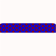 Blue Pattern Red Texture Small Bar Mat