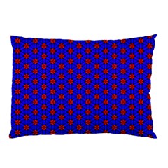 Blue Pattern Red Texture Pillow Case