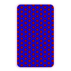 Blue Pattern Red Texture Memory Card Reader (rectangular)